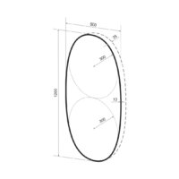 Wellsee Зеркало с фоновой LED-подсветкой 7 Rays' Spectrum 172201950, 60 x 120 см (с сенсором и регулировкой яркости освещения) Image #9