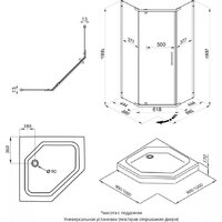 Triton Дека-Блэк 90x90 (черный, без поддона) Image #11