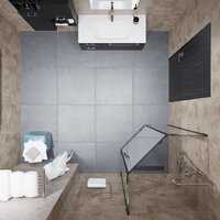 Triton Дека-Блэк 90x90 (черный, без поддона) Image #7