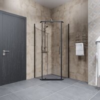 Triton Дека-Блэк 90x90 (черный, без поддона) Image #4