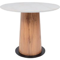 Lepremo AV 2317 МДФ+керамика 900 (белый глянцевый Carla Larkin/черный+HPL дуб вотан)