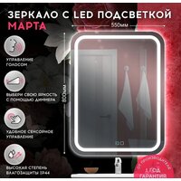 Doratiz Марта Voice 55x80 2711.944 (сенсорный выключатель, подогрев, голосовое управление) Image #5